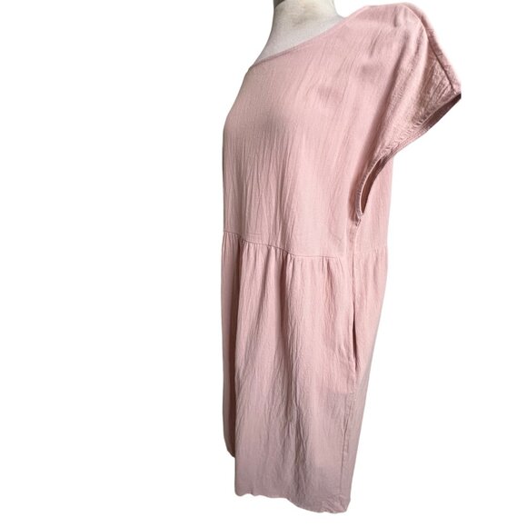 Pink Madi Dress 4X Pockets A Style Pull over Comfortable Summer Y2K90’s - Picture 5 of 12